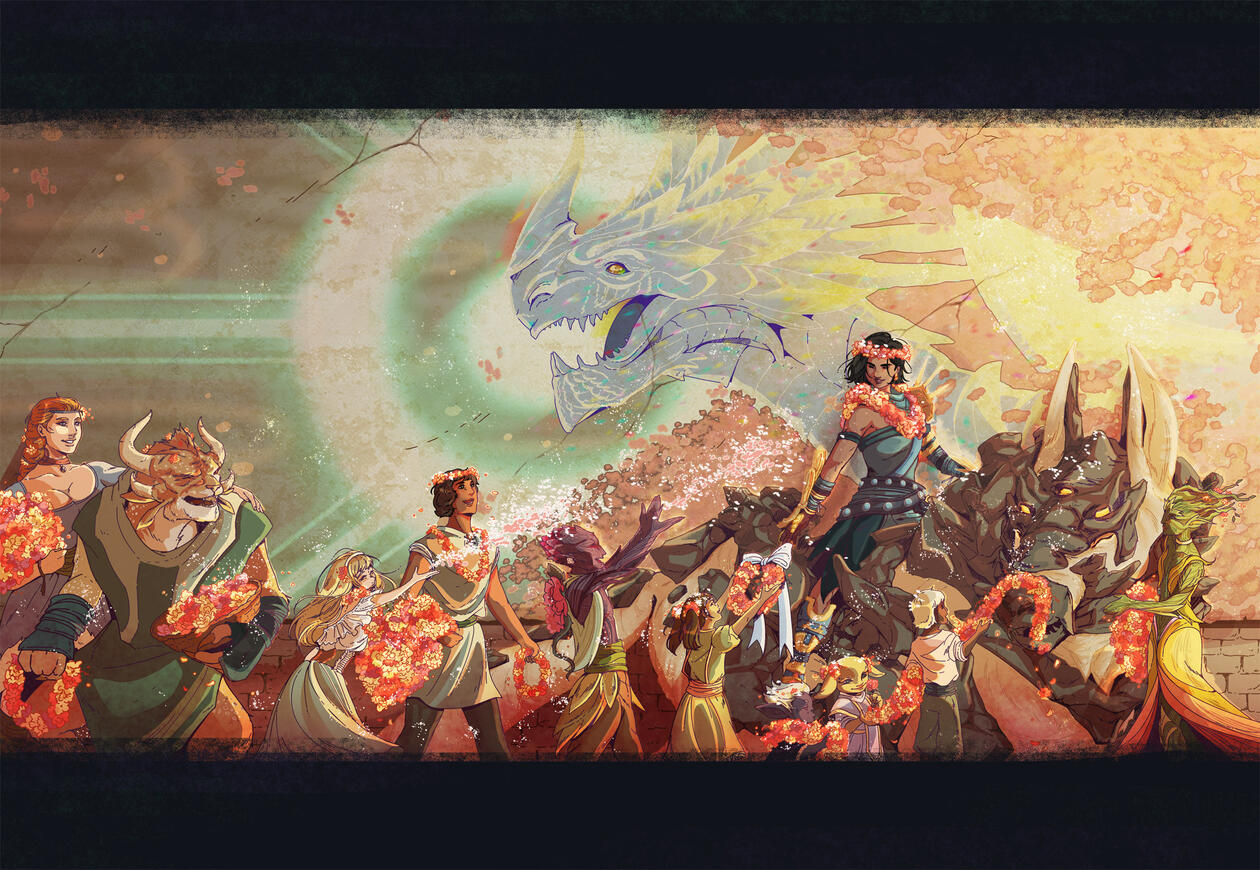 The Champion's Return to Salma, a Guild Wars 2 fanzine piece, 2024.