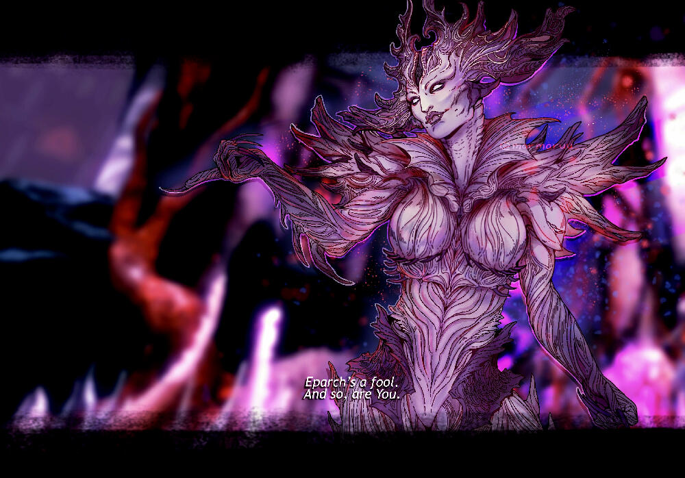 The Champion's Return to Salma, a Guild Wars 2 fanzine piece, 2024.